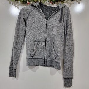 Aeropostale Womens XSmall Live Love Dream Hooded Jacket Y2K Boho Minimalist